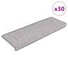 Self-Adhesive Stair Mats - 30 Pcs Sisal-Look Platina