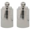 Lamp Holders 2 pcs Satin Nickel E27 - Stylish Lighting