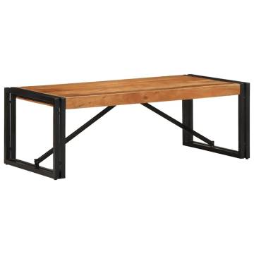 Solid Wood Acacia Coffee Table - 100x50x35 cm | HipoMarket