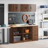  Garage Cabinets 6 pcs Brown Oak Engineered Wood Colour brown oak Quantity in Package 1 Model without doors 