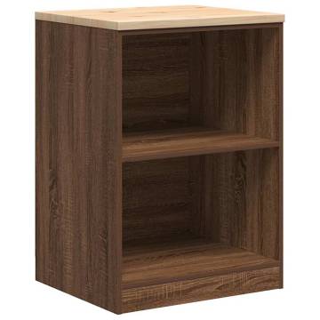 6 pcs Brown Oak Garage Cabinets - Durable, Stylish Storage