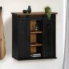  Hanging Cabinet HALDEN 2 Sliding Doors Black 75x22.5x70 cm Pine Colour black Quantity in Package 1 Number of 