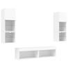 6 Piece TV Wall Units with LED - Stylish Storage Solution