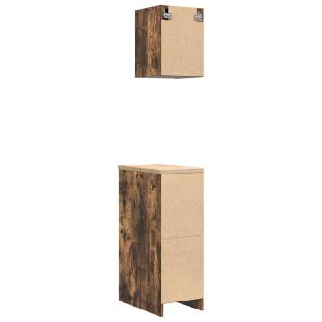 Garage Cabinets 2 pcs Smoked Oak - Durable & Stylish Storage