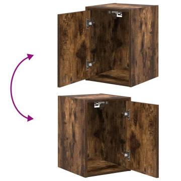 Garage Cabinets 2 pcs Smoked Oak - Durable & Stylish Storage