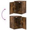 Garage Cabinets 2 pcs Smoked Oak - Durable & Stylish Storage