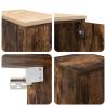 Garage Cabinets 2 pcs Smoked Oak - Durable & Stylish Storage