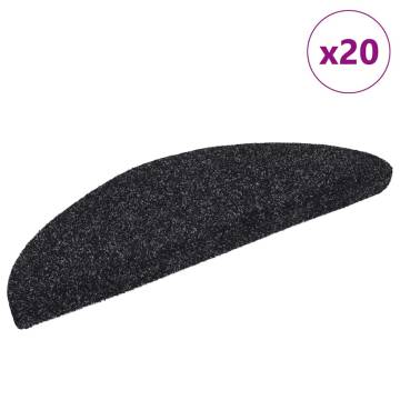 Self-Adhesive Stair Mats - 20 Pcs Black | HipoMarket