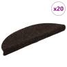  Stair Mats Self-adhesive 20 pcs Brown 56x17x3 cm Colour brown Size 56 x 17 x 3 cm Quantity in Package 20 