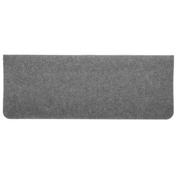 Self-Adhesive Stair Mats - 30 Pcs Grey | HipoMarket