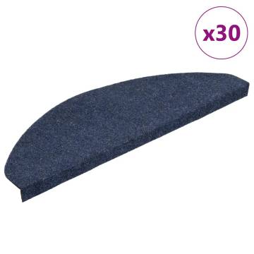 Stair Mats Self-adhesive - 30 pcs Blue 65x22.5 cm | HipoMarket