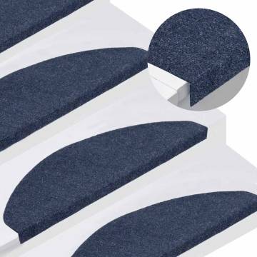 Stair Mats Self-adhesive - 30 pcs Blue 65x22.5 cm | HipoMarket