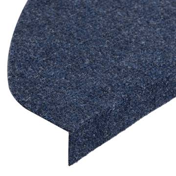 Stair Mats Self-adhesive - 30 pcs Blue 65x22.5 cm | HipoMarket