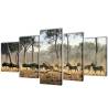 Canvas Wall Print Set Zebras 200 x 100 cm Size 200 x 100 cm Quantity in Package 1 Type of print zebra 