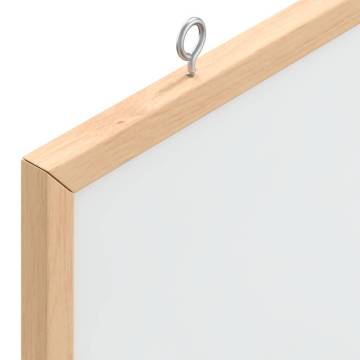 Magnetic Whiteboard with Solid Pine Frame - 40x40 cm