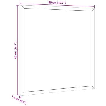 Magnetic Whiteboard with Solid Pine Frame - 40x40 cm