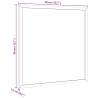 Magnetic Whiteboard with Solid Pine Frame - 40x40 cm