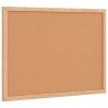 Cork Board with Solid Pine Frame 40x30 cm - Organize Your Space