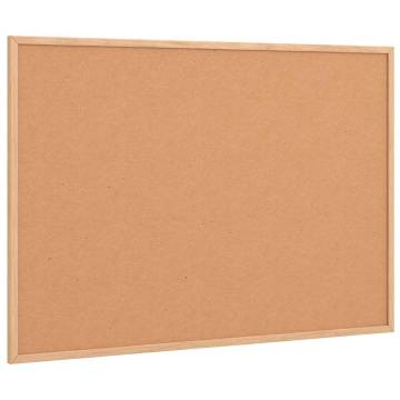 Cork Board with Solid Pine Wood Frame - 80x55 cm | HipoMarket