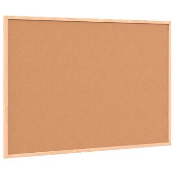 Cork Board with Solid Pine Wood Frame - 80x55 cm | HipoMarket