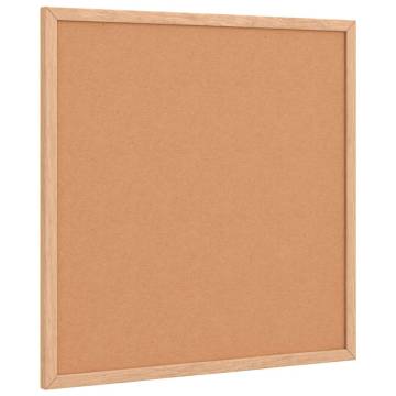 Cork Board with Solid Pine Frame 40x40 cm - Organize Stylishly