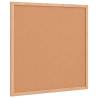 Cork Board with Solid Pine Frame 40x40 cm - Organize Stylishly