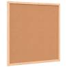 Cork Board with Solid Pine Frame 40x40 cm - Organize Stylishly