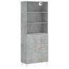 Highboard Concrete Grey - Stylish & Durable Storage Solution