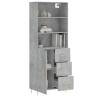 Highboard Concrete Grey - Stylish & Durable Storage Solution