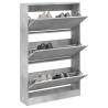 Shoe Cabinet Concrete Grey 80x21x125.5 cm Engineered Wood Colour concrete grey Size 80 x 21 x 125.5 cm Quantity in Package 1 Number of 