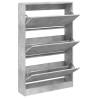 Shoe Cabinet Concrete Grey 80x21x125.5 cm - Hipomarket