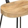 Bar Stools 2 pcs Solid Wood Mango - Modern & Durable Design