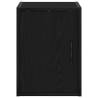 Garage Wall Cabinet Black - Durable Engineered Wood Storage