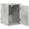 Garage Wall Cabinets - 2 pcs Concrete Grey Engineered Wood