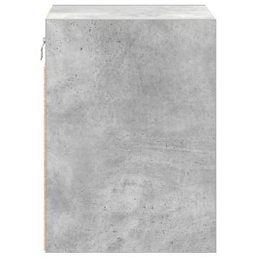 Garage Wall Cabinets - 2 pcs Concrete Grey Engineered Wood