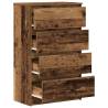 Old Wood Sideboard - 60x35x98.5 cm Engineered Wood Storage