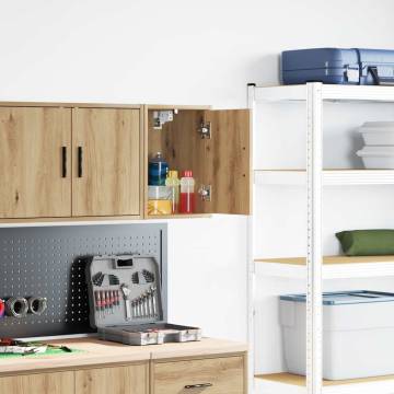 Garage Wall Cabinet - Artisan Oak Engineered Wood Storage