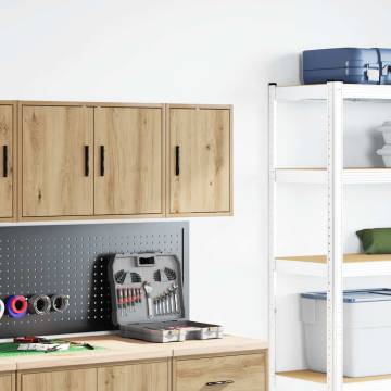 Garage Wall Cabinet - Artisan Oak Engineered Wood Storage