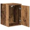 Garage Wall Cabinet - Old Wood, Durable Engineered Wood | HipoMarket