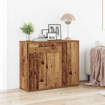 Stylish Old Wood Sideboard - 88x30x70 cm | HipoMarket UK