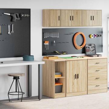 Sonoma Oak Garage Cabinets - Durable & Spacious | HipoMarket