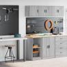  Garage Cabinets 2 pcs Grey Sonoma Engineered Wood Colour grey sonoma Size 40 x 51 x 85 cm Quantity in Package 1 Model 2 shelves 