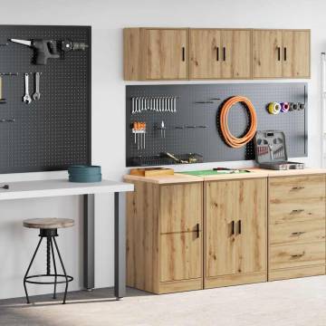 Garage Cabinets 2 pcs Artisan Oak - Durable Storage Solution