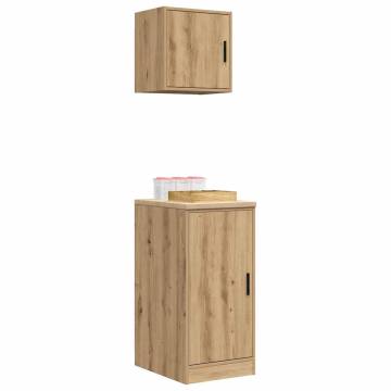 Garage Cabinets 2 pcs Artisan Oak - Durable Storage Solution