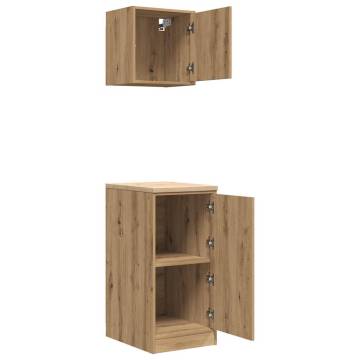 Garage Cabinets 2 pcs Artisan Oak - Durable Storage Solution