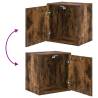 Garage Cabinets 2 pcs Smoked Oak - Durable Storage Solutions