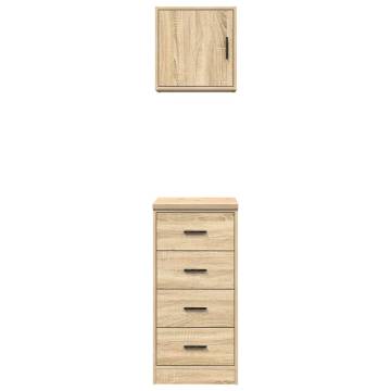 Garage Cabinets 2 pcs Sonoma Oak - Durable Storage Solutions