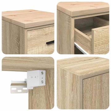 Garage Cabinets 2 pcs Sonoma Oak - Durable Storage Solutions