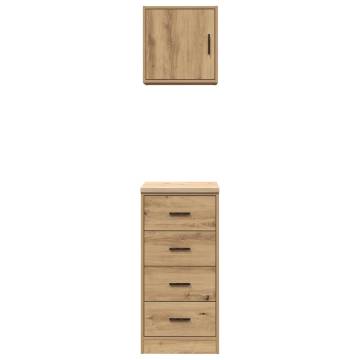 Garage Cabinets 2 pcs Artisan Oak - Organize Your Space