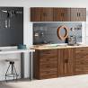  Garage Cabinets 2 pcs Brown Oak Engineered Wood Colour brown oak Size 60 x 51 x 85 cm Quantity in Package 1 Model 4 drawers 